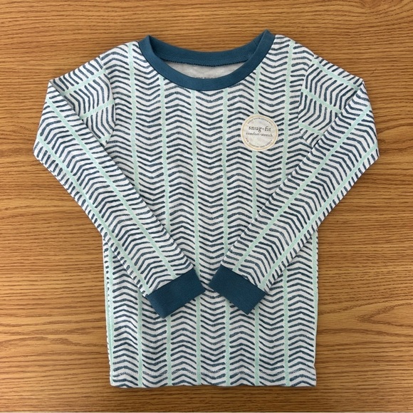 Burt's Bees Other - NEW [Burt’s Bees Kids] Organic Cotton Pajama Top Watercolor Chevron